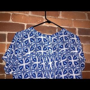 LOFT Women’s Beautiful Blue White Pattern